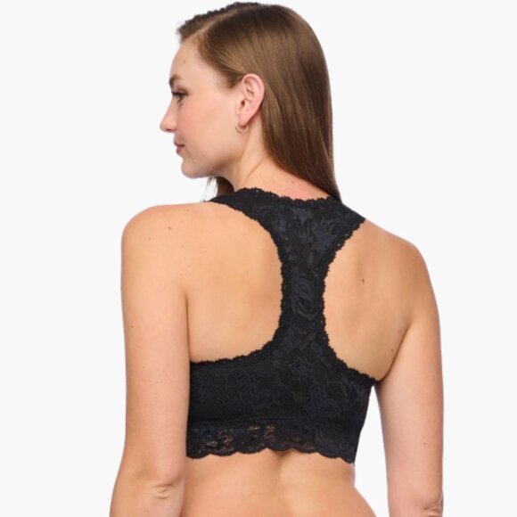 Cosabella Never Say Never Curvy Racerback Bralette: Black, Small Curvy - Picture 3 of 6